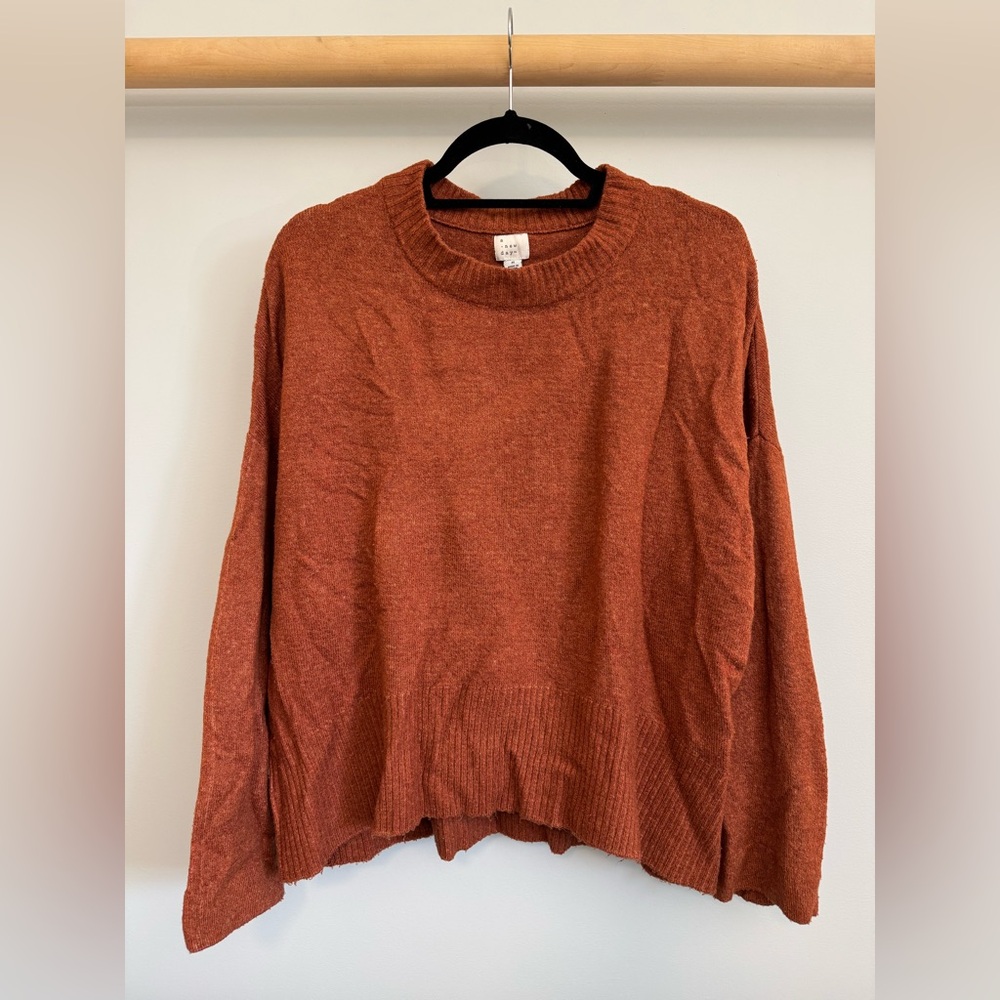 A New Day Rust Orange Sweater